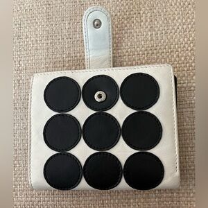 Leather Polka Dot Wallet